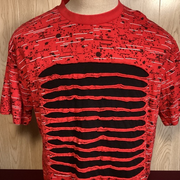 King Maker multi color distressed T-shirt mens  large - Picture 2 of 7